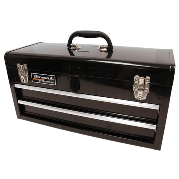 Homak 20 Inch Black 2 Drawer Toolbox HO297201 - main